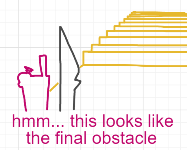 A panel from Running Duos, episode four of the Board Boards object show by Furretwalk/WalkingFurret.